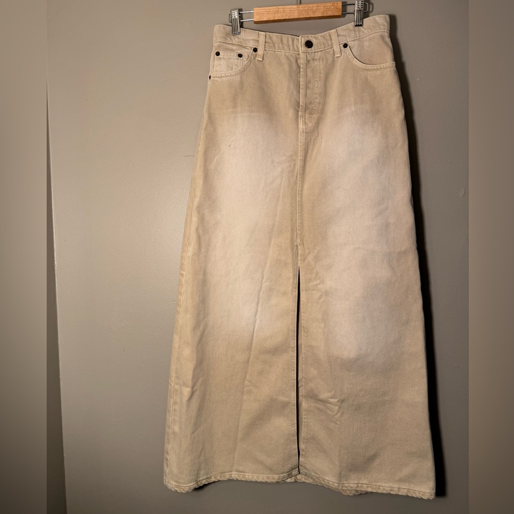 Topshop Long Denim skirt, high waisted